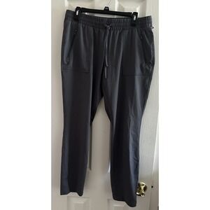 Magellan Womens Large Pants Gray No Fly Zone Drawstring Nylon Outdoors 35x31‎